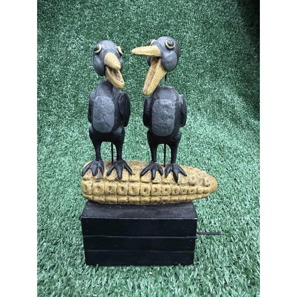 Christopher Blake Collection Crows On Corn Mechanical Figure Folk Art Primitive
